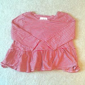Striped Babydoll Free People Top